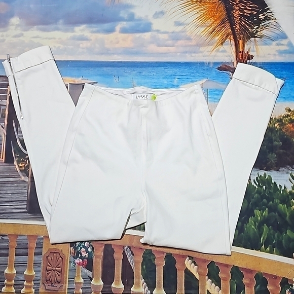 Lysse‎ White Zippered Ankle Jeans Size Small - Picture 2 of 6